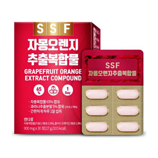 순수식품 자몽오렌지추출복합물 30정 (2개)