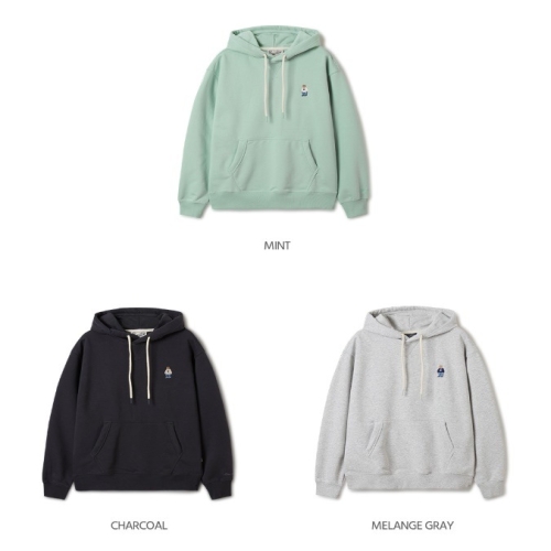 WHMHF1221U MELANGE GRAY 스티브 후드티셔츠 노기모
