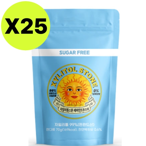 윌리엄자일리톨 자일리톨 스톤 페퍼민트 부스터 70g (25개)_이미지