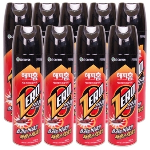 유한양행 해피홈 바퀴제로 에어로솔 500ml (9개)