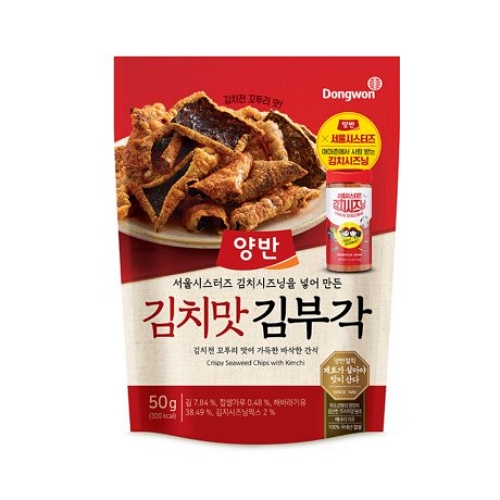 동원F&B 양반 김치맛 김부각 50g이미지입니다. 누르면 해당 게시물로 새창이동합니다.