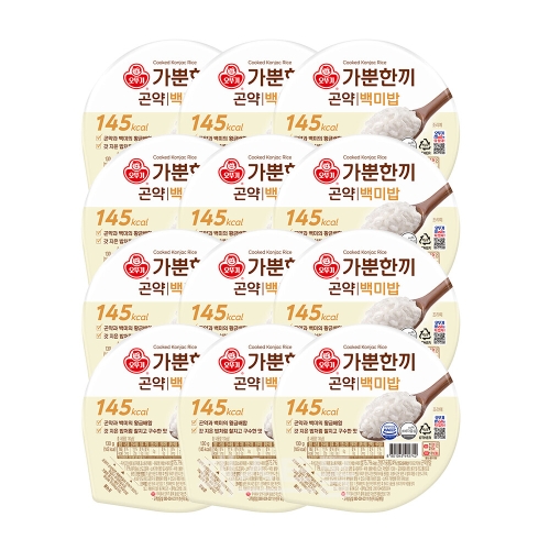 오뚜기 가뿐한끼 곤약 백미밥 130g (12개)_이미지
