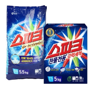  스파크 5Kg/리필용/세탁세제/가루세제/리필