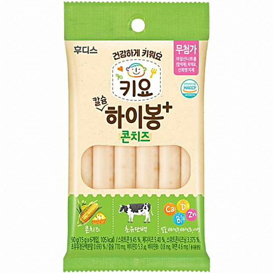 일동후디스 키요 DHA 하이봉 콘치즈 6개입 90g (1개)_이미지