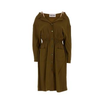미우미우 Olive green sable dress MF6052SOOO16Z1 F0334 T_이미지