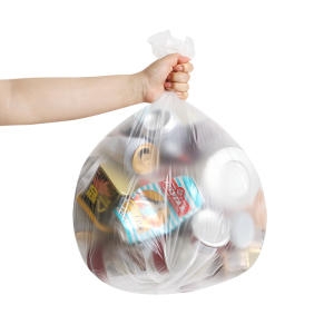 재활용 쓰레기 분리수거 배접 비닐봉투 화이트, 60L, 200매