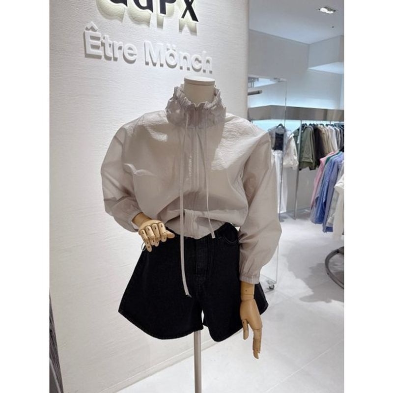 GGPX 여성 넥 셔링 집업점퍼 Q4JP002B_이미지