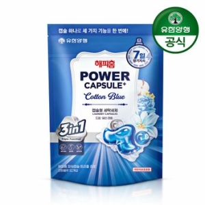 해피홈 파워캡슐 트리플 프로 코튼블루향 32개입 (1개)_이미지