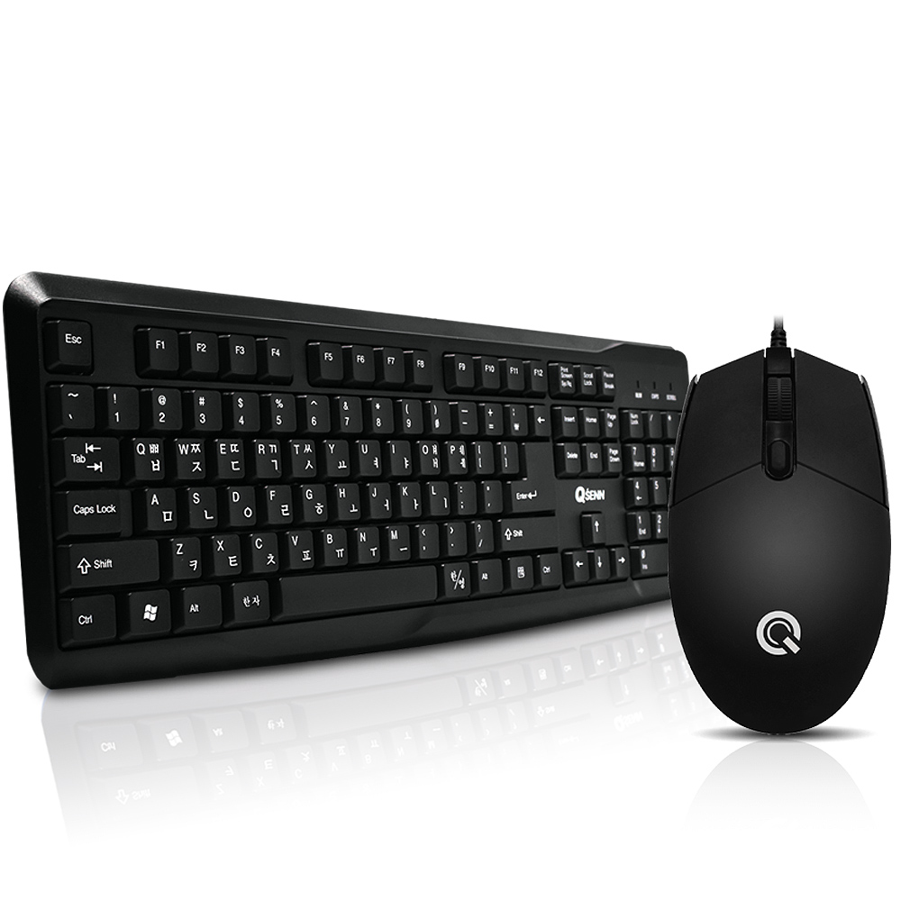 QSENN KM2500 Plus USB 키보드 마우스 세트