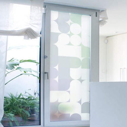 꾸밈 글라스 시트지 기하학적라운드패턴 cg703 (100cm x 210cm)_이미지