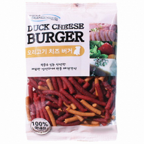 펫더맨 오리고기 치즈버거 100g (1개)_이미지