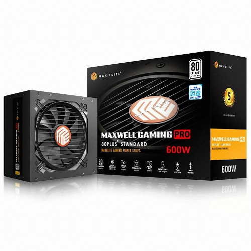 맥스엘리트 MAXWELL GAMING PRO 600W 80PLUS스탠다드_이미지