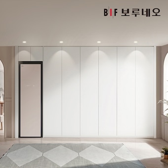 BIF보루네오 스타일러 무몰딩 붙박이장