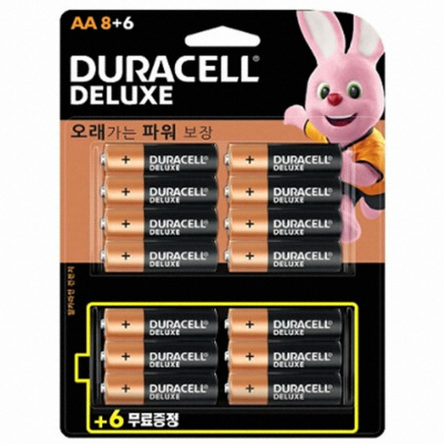 듀라셀 디럭스 알카라인 AA (14개)_이미지