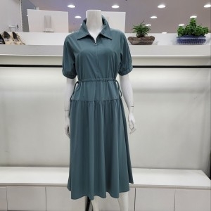 베스띠벨리 지퍼장식 허리 스트링 원피스 O595661MI_이미지