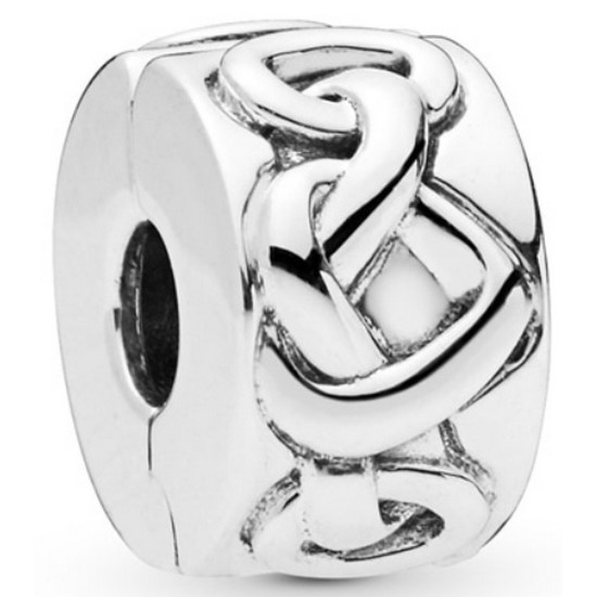 판도라 노티드 하트 클립 참 798035_이미지