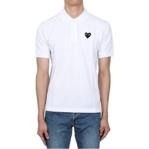 꼼데가르송 반팔티 COMME DES GARCONS 블랙하트 와펜 반팔 카라티 AX T066 051 1 P1T066/AZ 1_이미지