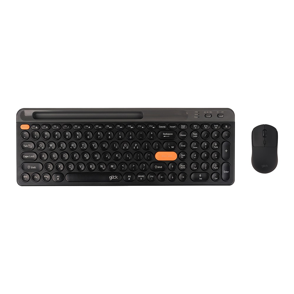 지클릭커 오피스프로 WMK915B 무선 키보드 마우스 세트 (블랙)_이미지