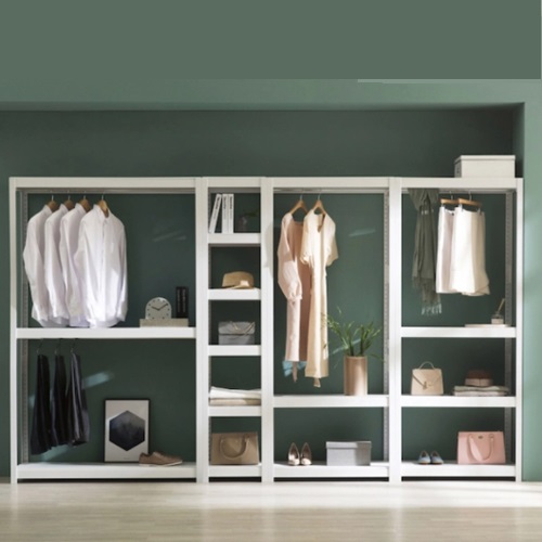 홈던트하우스 조립식 철제 2단 시스템 행거 800x400 (높이 90cm)_이미지