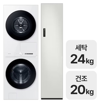 삼성전자 비스포크 AI 원바디 <b>WF2420HCWWC</b> + 에어드레서 DF18CG3100TR