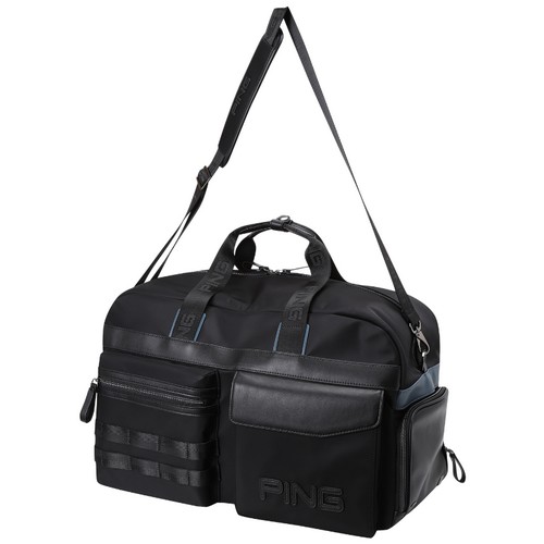 핑 멀티 포켓 배색 보스턴백 111D1BB184_BK