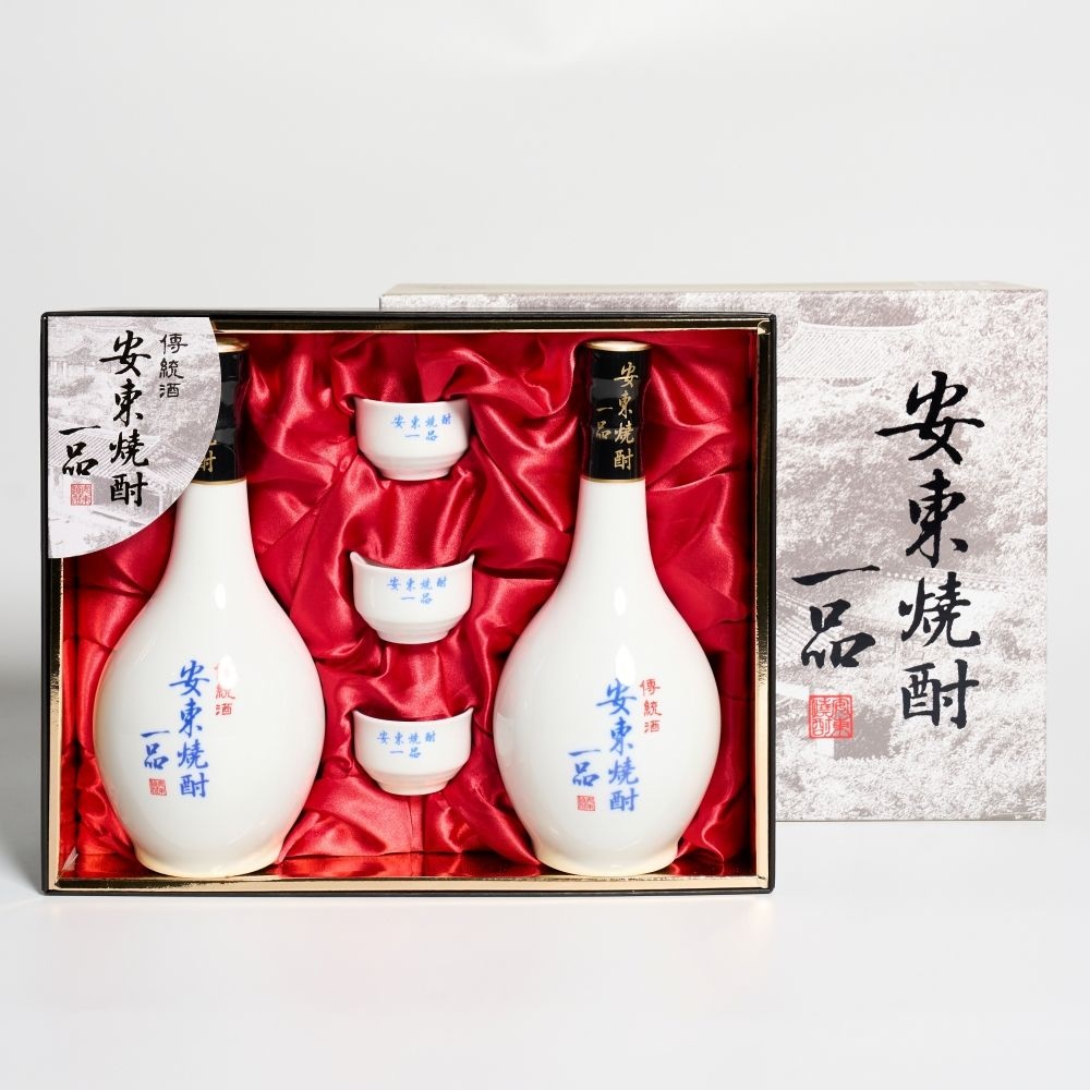 안동소주일품 특 1호 21도 400ml x 2 호리병 선물세트 (1개)_이미지
