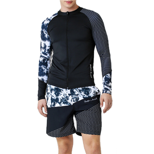 베이직엘르 남성 래쉬가드 상하세트 BEM-T911K+BEM-T912K