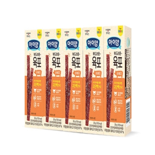 조일푸드 일동후디스 키요 부드러운 육포 바베큐 30g 5개