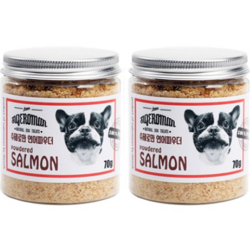 [불명] 굿독 수제로만 프리미엄 연어파우더 미분 70g (2개)_이미지