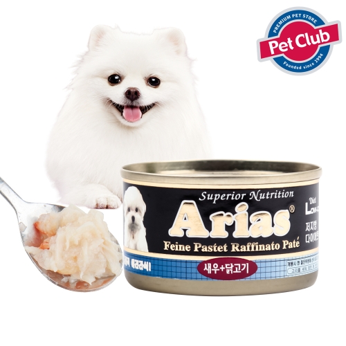 아리아스 원형캔 새우+닭고기 100g (1개)