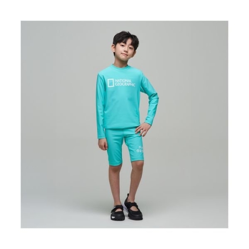 내셔널지오그래픽 K242UWL640 5부 레깅스 MINT
