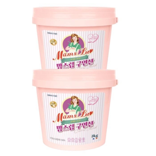  맘스럽 구연산 버킷 2kg [2개]