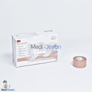 3M 종이반창고 Micropore 마이크로포어 살색 2.5cm 9.1m