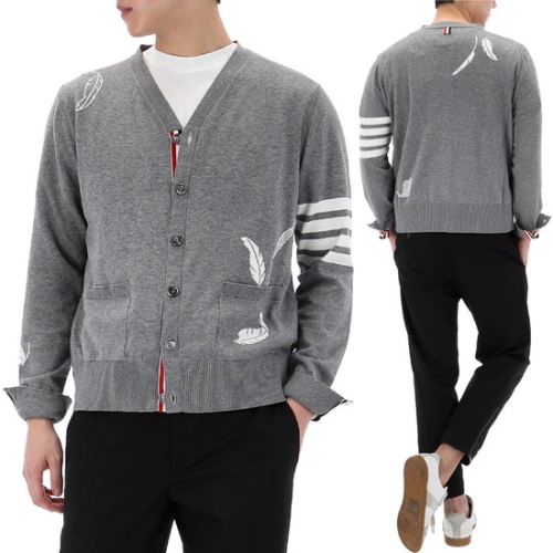 톰브라운 페더 하이 브이넥 가디건 MKC594A Y3039 055_이미지