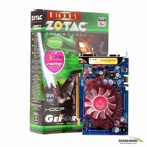 ZOTAC 지포스 8600GT HDMI DDR2 256MB 블러디_이미지