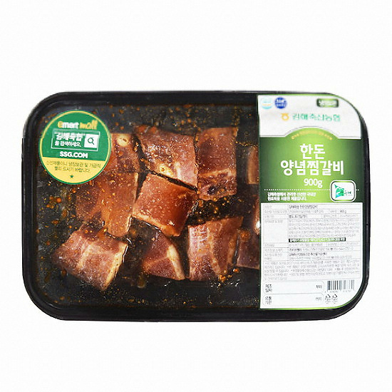 김해축협 산들에 한돈양념찜갈비 900g (1개)