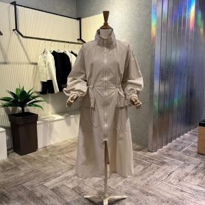 Ab.f.z AOZ5HU01G_하이넥 지퍼 스트링 롱 점퍼