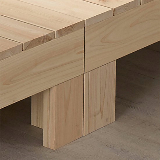 동서가구 페어리 무헤드 편백나무 침대 S (매트별도)_이미지