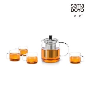 사마도요 유리 티포트 티팟 다기 다도 세트 T-104_이미지