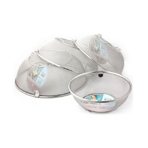 키친아트 스텐레스 원형바구니 채반 (23cm)_이미지