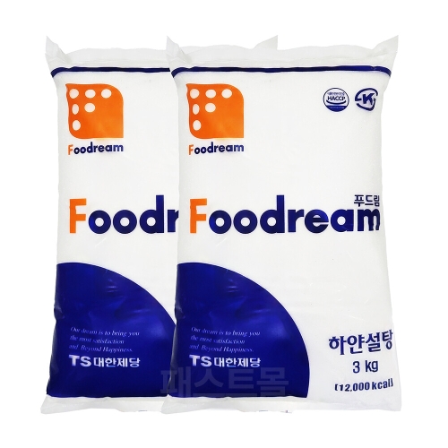 푸드림 하얀설탕 3kg (2개)_이미지