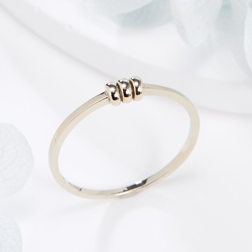 비앤비골드 14K 라운딩 꼬임링 실반지 SRS41443