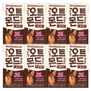 롯데칠성음료 오트몬드 저당 초코 190ml (8개)