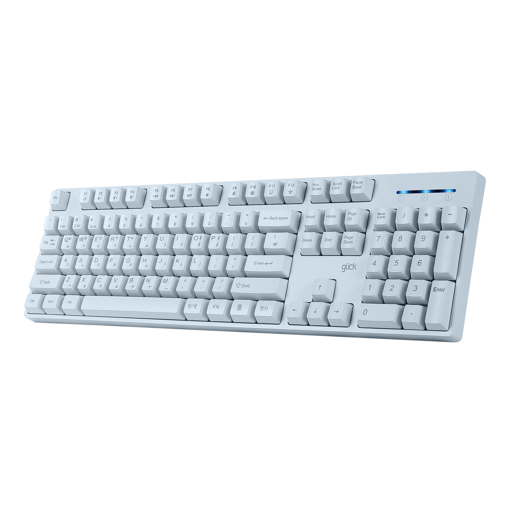 지클릭커 OFFICEPRO WK60 스탠다드 M 무선 (스카이 블루)_이미지