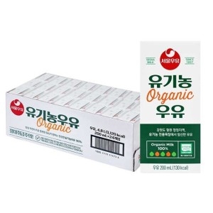  서울우유 유기농우유 200ml [24개]