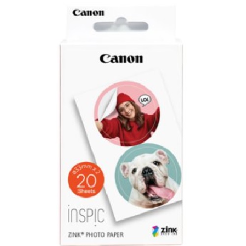 Canon 인스픽 원형 스티커 인화지 (20매)_이미지