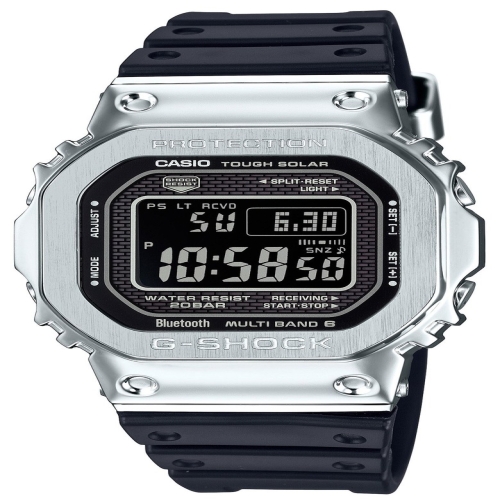 카시오 GMW-B5000 시리즈 G-Shock 손목시계 블루투스 장착 태양광 라디오 컨트롤 멀티 마감 블랙