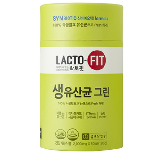 락토핏 생유산균 그린 60포 (1개)_이미지