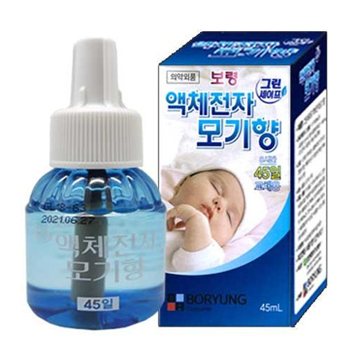 보령제약 그린세이프 액체 전자모기향 무향 교체용 45일이미지입니다. 누르면 해당 게시물로 새창이동합니다.