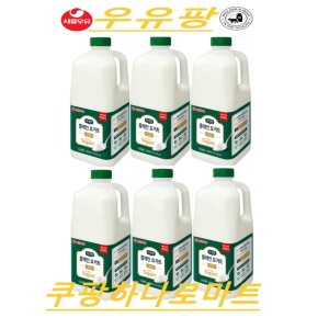 서울우유 더 진한 플레인 요거트 순수 1.8L (6개)
